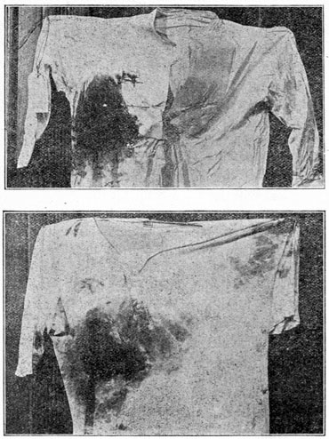 The shirts worn by Roosevelt when he was shot